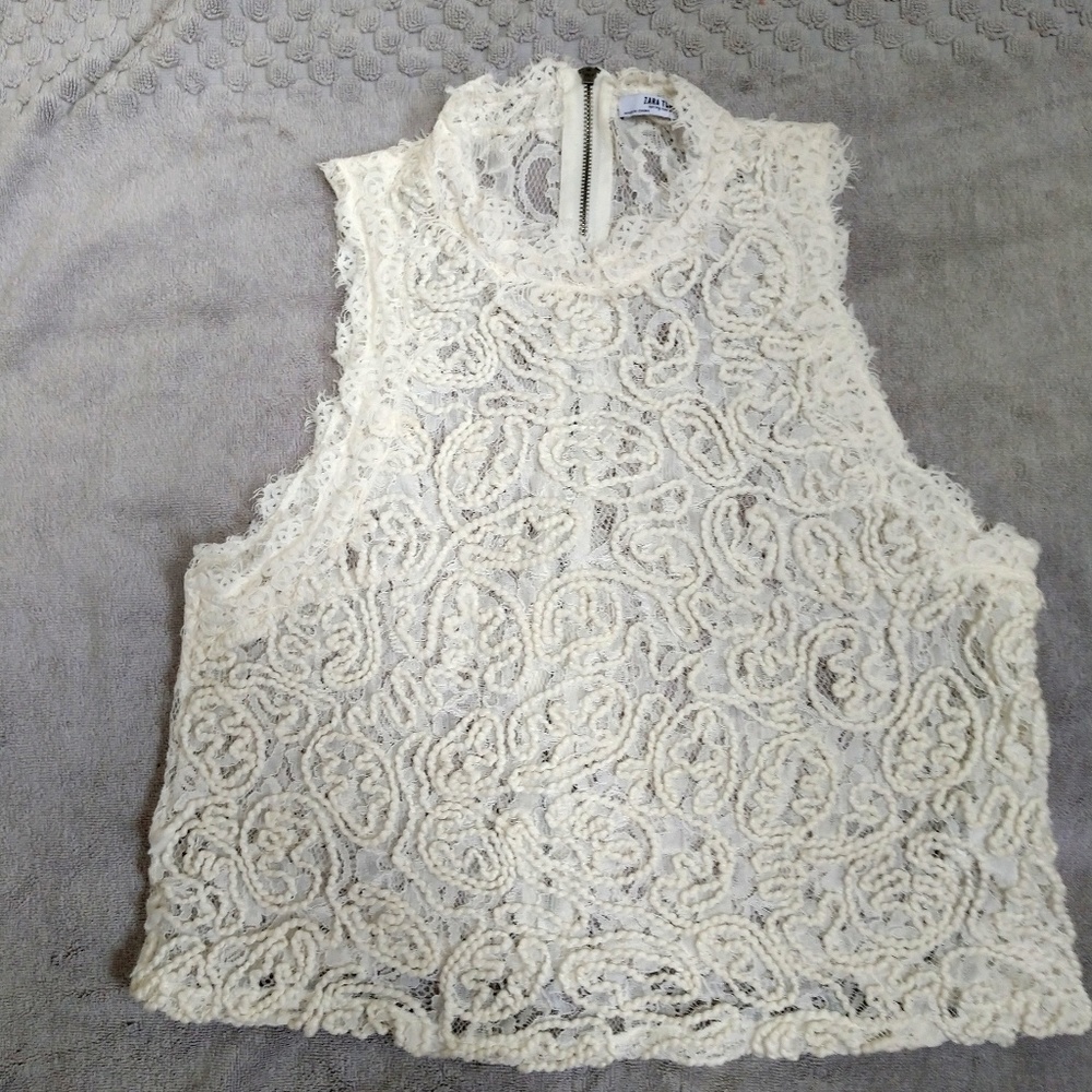 Zara Trafaluc Lace Top